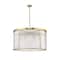 Z-Lite Carnaby Chandelier, 9-Light, 32.25 In.W x 18 In.H, Modern Gold/Clear Ribbed 7504P32-MGLD - alternate 4